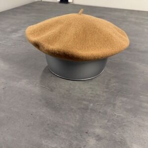 Betmar Beret Womens OS Camel Tan 100% Pure New Wool French Style Hat Accessory